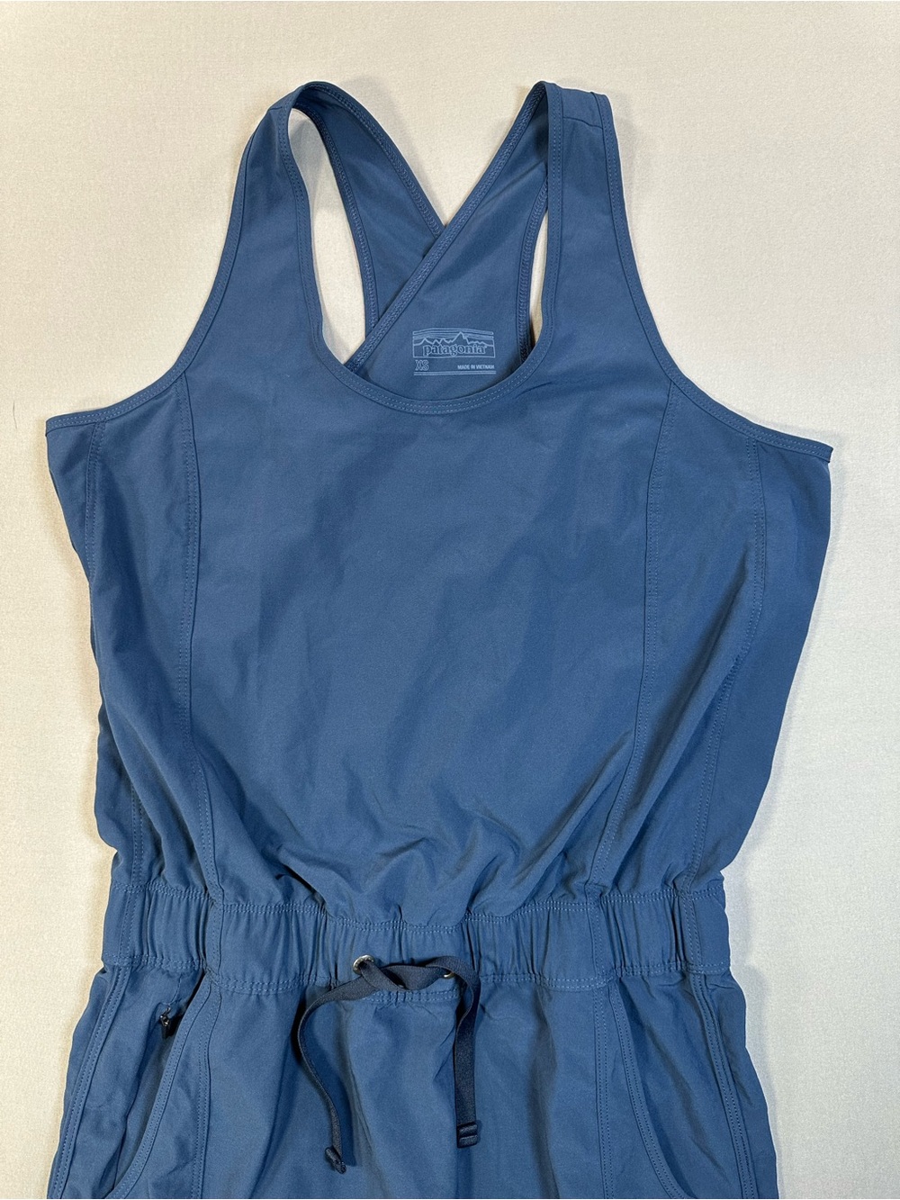 Patagonia Fleetwith Dress, Mini, Sleeveless, Criss-Cross Back, Navy  - Womens XS - Picture 4 of 13